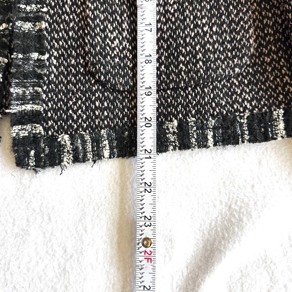 Rebecca Taylor Sz 4 Bird Embroidered Tweed Frayed Raw Hem Jacket Blazer Beaded - Picture 11 of 14